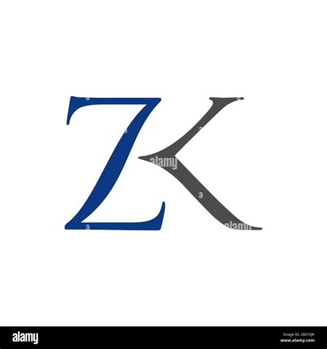 Zk Font Stock Vector Images Alamy