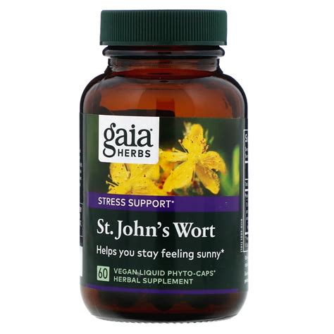 Gaia Herbs St Johns Wort 60 Vegan Liquid Phyto Caps Iherb