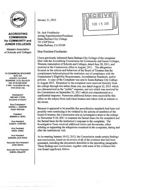 Accreditation Letter Pdf