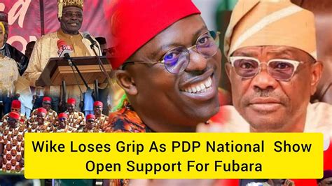 Rivers Fubara Win National Pdp Support After18 Pdp Govs Stood By Him As Wike Get Slammed By Top