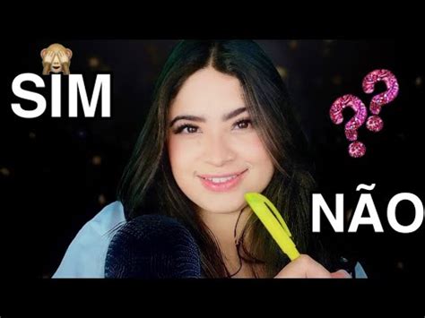 ASMR PERGUNTAS ÍNTIMAS E PESSOAS SIM OU NÃO