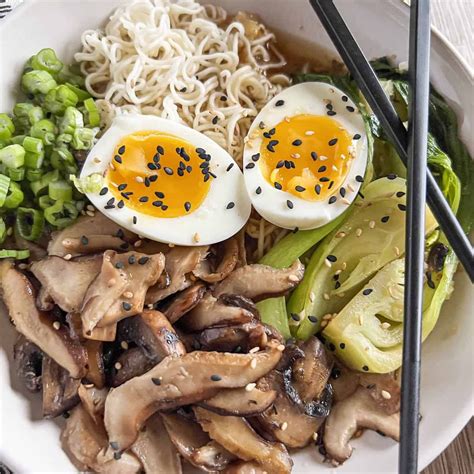 Easy Mushroom And Bok Choy Miso Ramen Noodle Soup Big Delicious Life