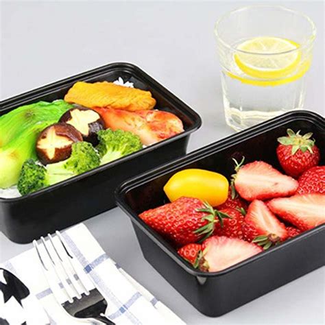 Plastic Disposable Compartment Lunch Box Disposable Bento Lunch Boxes