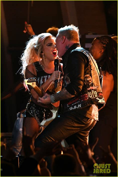 Lady Gaga Crowd Surfs During Grammys Performance With Metallica