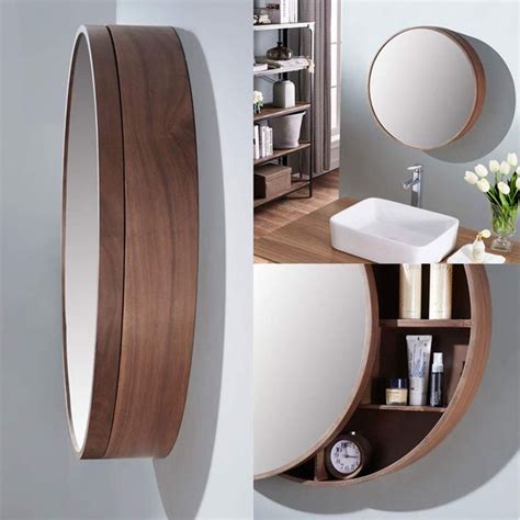 Walnut Bathroom Mirror Cabinet Everything Bathroom