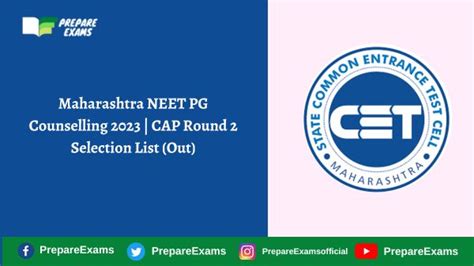 Maharashtra NEET PG Counselling 2023 CAP Round 2 Selection List Out