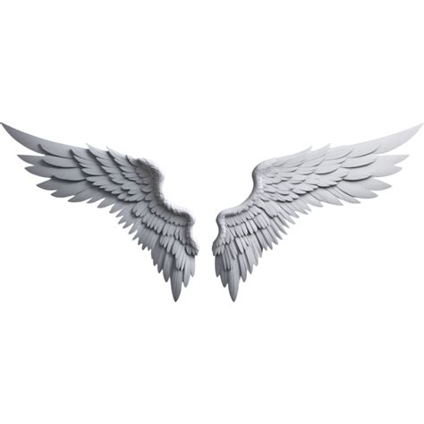 Realistic angel wings. AI Generative 34469137 PNG