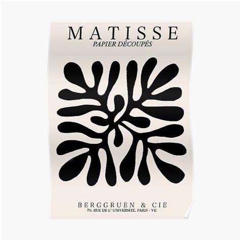 Matisse Papier Decoupes Premium Matte Vertical Poster Sold By Ellen