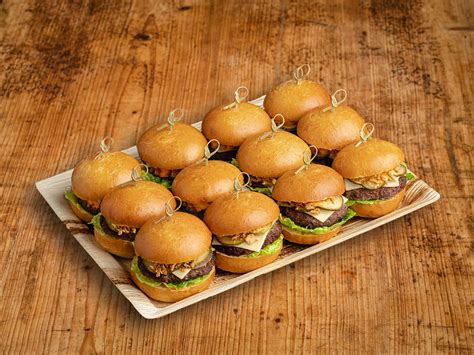 12er Mini Brioche Burger BEEF bärlifood Business Catering