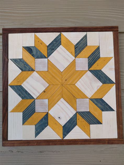 Carpenters Wheel Barn Quilt Wall Art Gift For Quilters Etsy