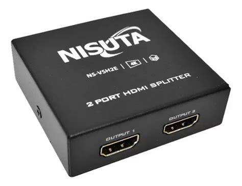 Splitter 2 Puertos Hdmi Nisuta Ns Vsh2e 1 4b Full Hd 2160p MercadoLibre