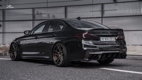 BMW M5 F90 Competition Black with Bronze Z Performance ZP.FORGED 2 Aftermarket Wheels | Wheel Front