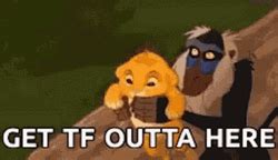 Gtfo Rafiki Throws Simba GIFDB