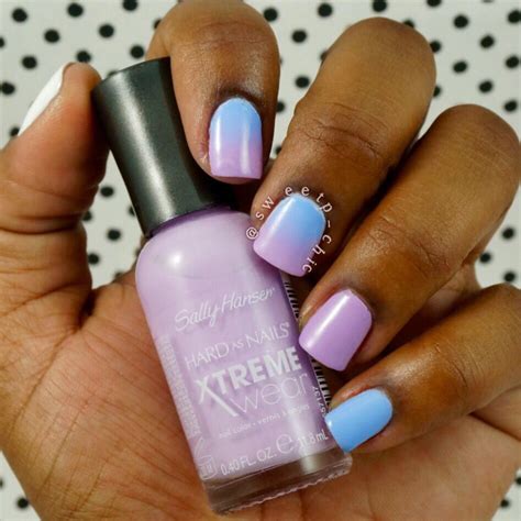 Pastel Gradient Using Sally Hansen Xtreme Wear Nail Polishes In Lacey