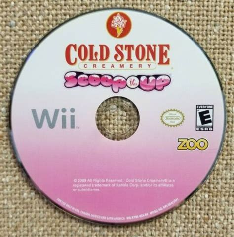 Cold Stone Creamery Scoop It Up Wii DISC ONLY 802068102531 EBay