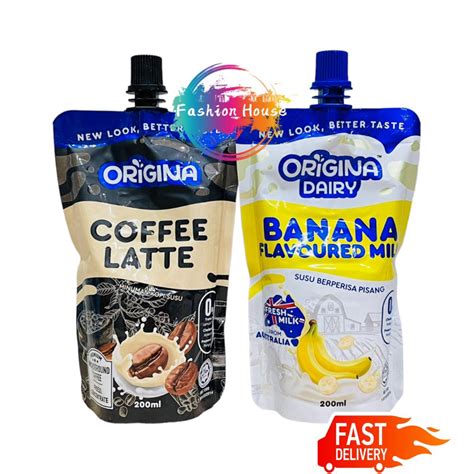 ORIGINA Coffee Latte Banana Flavoured Milk 200ML Shopee Malaysia