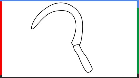 How To Draw A Sickle Step By Step For Beginners Youtube