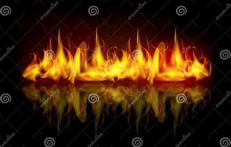 Vector Fire Flames Stock Vector Illustration Of Fiery 33264187