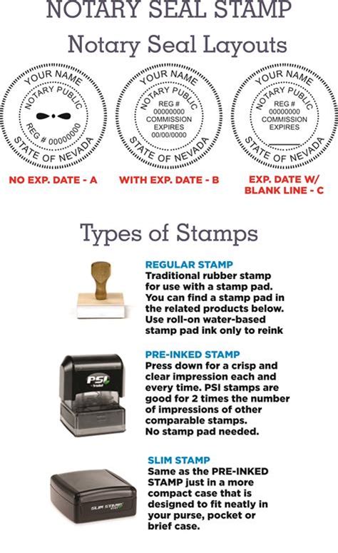 Notary Stamp Seals Nevada