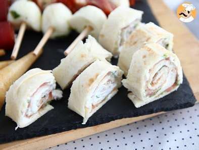 Wraps Ap Ritifs Au Jambon Cru Et La Roquette Recette Ptitchef