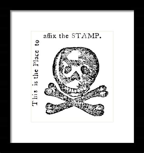 Stamp Act Cartoon, 1765 Framed Print by Granger