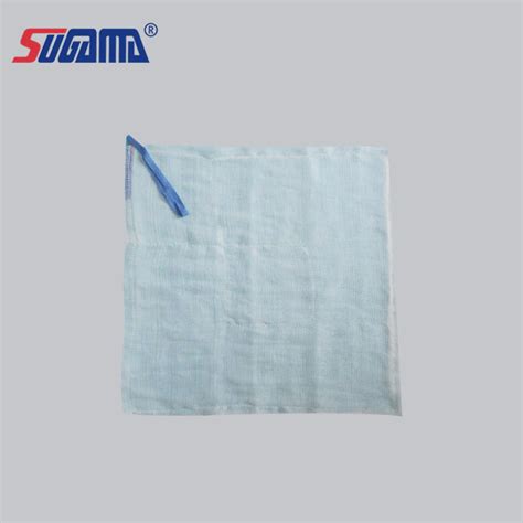 Oem Sterile Lap Sponge With Blue Loop China Medical Lap Sponges And