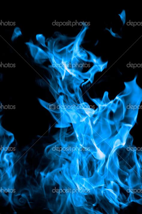 Blue fire on black background Stock Photo by ©NagyDodo 29483179