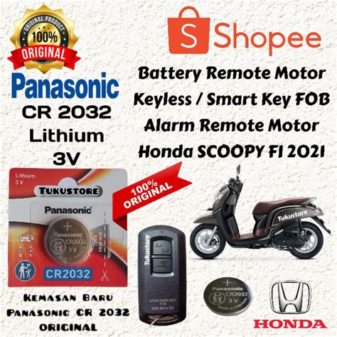 Jual Baterai Remote Motor Scoopy Esp Keyless Shopee Indonesia