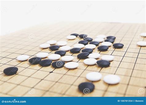 Go game board stock photo. Image of cultures, game, achievement - 100781354