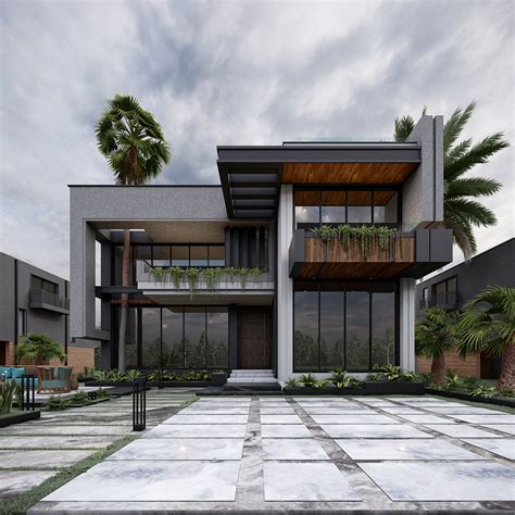 Modern Villa Render By Lumion Behance