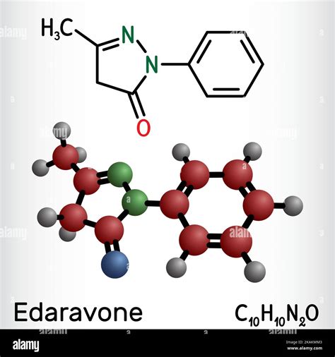 Edaravone Molecule It Is Used For Treatment Of Amyotrophic Lateral