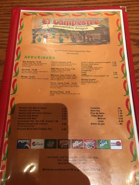 El Campestre Menu in Mansfield, OH | Order Delivery & Reviews