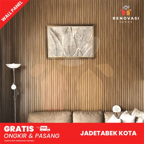 Jual Wall Panel BALIAN BROWN CHERRY Panel Dinding Dinding Kayu