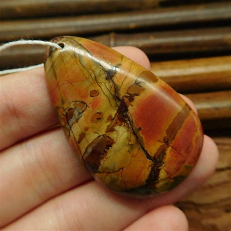 Red Creek Jasper Pendant Bead G0772