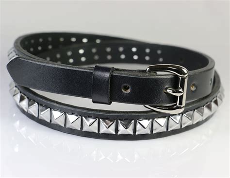 Pyramid Studded Leather Belts And Punk Style Studded Leather Belts