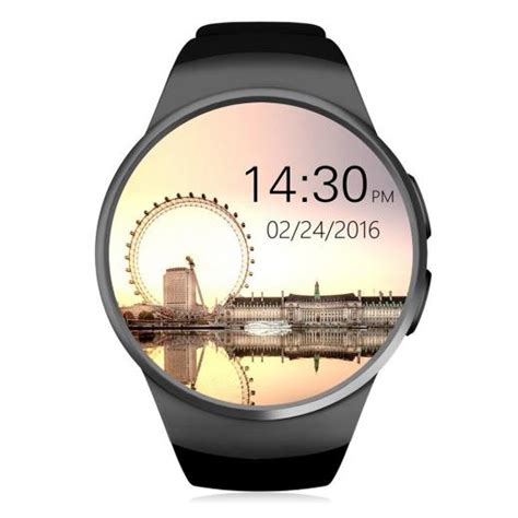 Kingwear Kw18 Smartwatch Bluetooth 40 Hartslagmeter Zwart