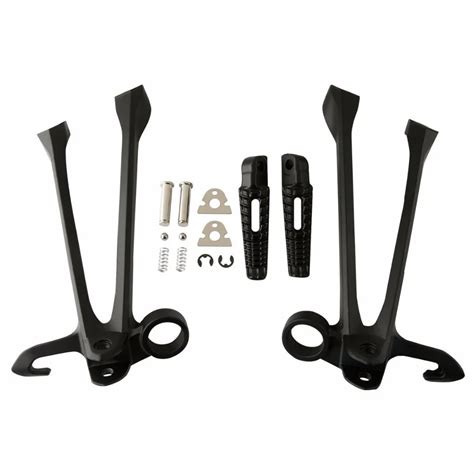 Motocicleta Preto Fosco Traseiro P Pegs Apoio Para Os P S Footpegs