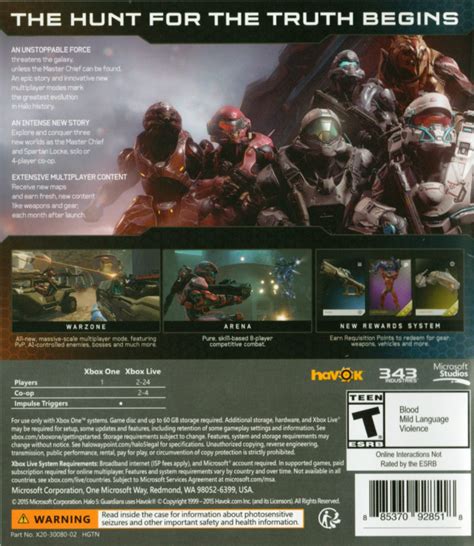 Halo 5 Guardians Box Shot For Xbox One Gamefaqs