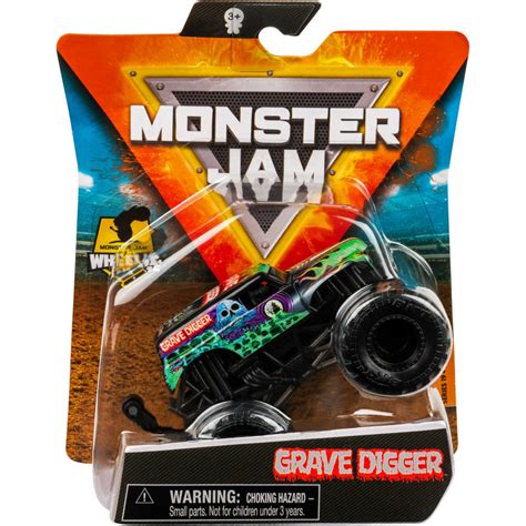 MONSTER JAM TRUCK AUTO TERENOWE SPIN MASTER SERIA 19 GRAVE DIGGER 1 64