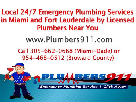 Local 24/7 Emergency Plumbing Services in Miami and Fort Lauderdale by ...