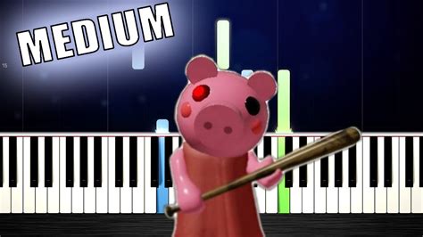 Piggy Roblox Menu Theme Piano Tutorial MEDIUM By PlutaX YouTube