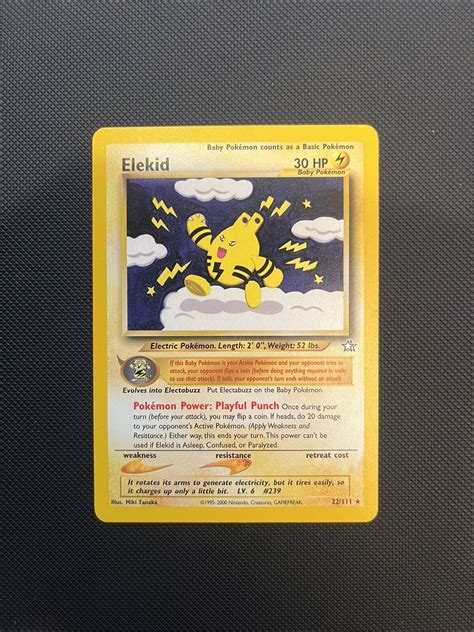 Elekid 22 111 Neo Genesis Unlimited Non Holo Rare WoTC Pokémon