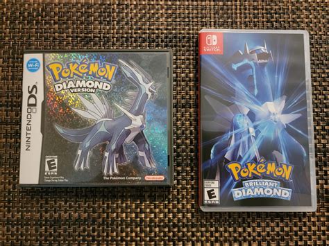 Pokémon Diamond DS game comparison with Switch Pokémon Brilliant Diamond Remake 1 - Moisés Cardona