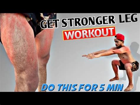 Get Strong Legs In 5 MIN KILLER HOME LEG WORKOUT NO EQUIPMENT