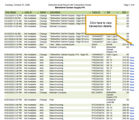 Sage 50 Audit Trail With Transaction Details Report DataSoft