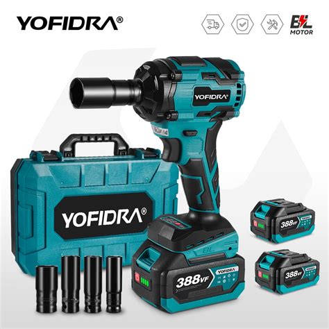 Yofidra Cordless Impact Wrench Electric Brushless Impact Gun Max