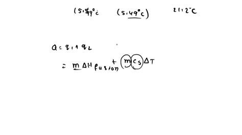 SOLVED Calculate The Amount Of Heat Needed To Melt 173 G Of Solid