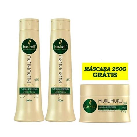 Kit Shampoo Condicionador Murumuru Haskell Ml Kit Shampoo