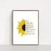 Be A Sunflower Sign Printable Wall Art Sunflower Decor Positivity Quote