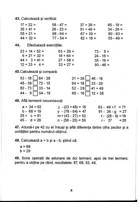 Fise De Matematica Clasa 3